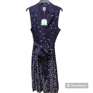🆕{Anne Klein} Distant Mountain Navy Blue Dress